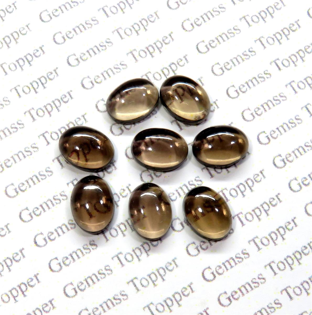 Smoky Quartz 8x10 mm Oval Cabochon